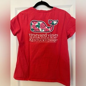 Pink Vinyard Vines Kentucky Derby T-shirt size M